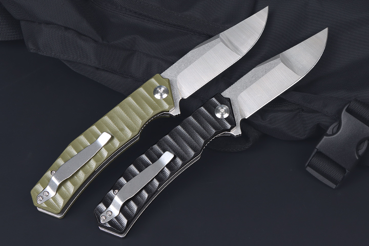 Hunter no logo D2 blade and G10 handle hunting folding knife UD407670